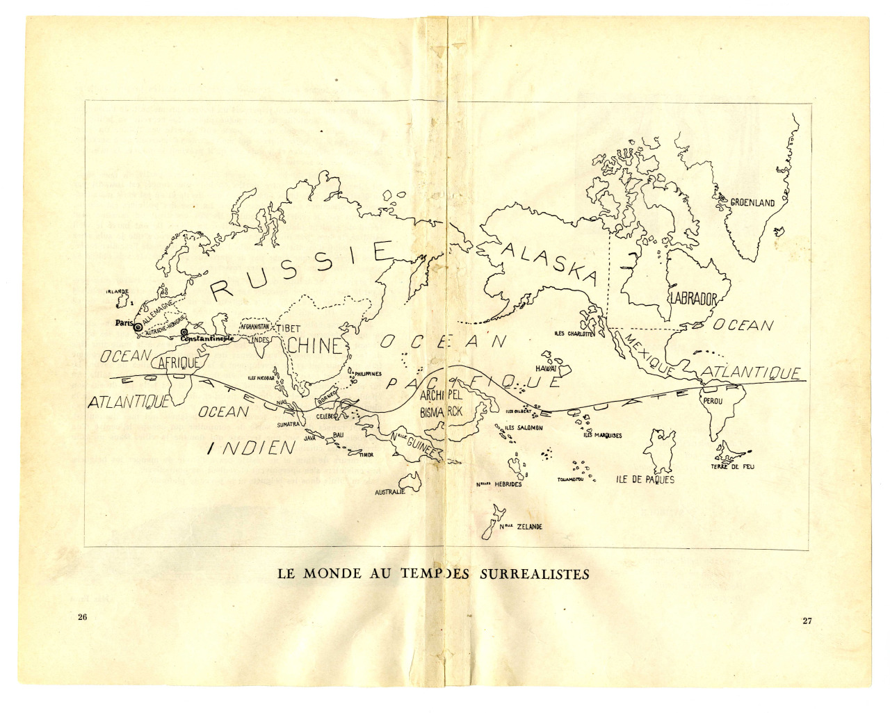 surrealistic map